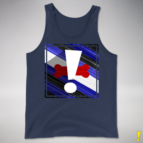 Puppy Pride Flag Exclamation Point Premium Tank Top
